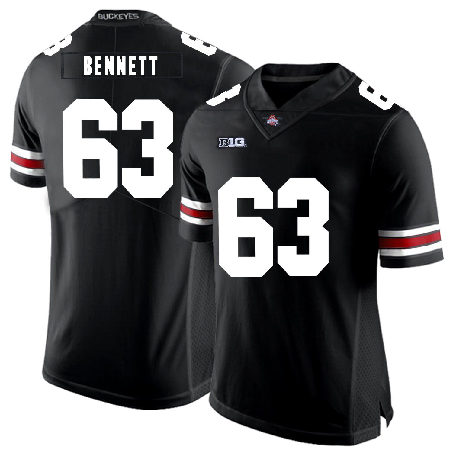 men's black ohio state jersey