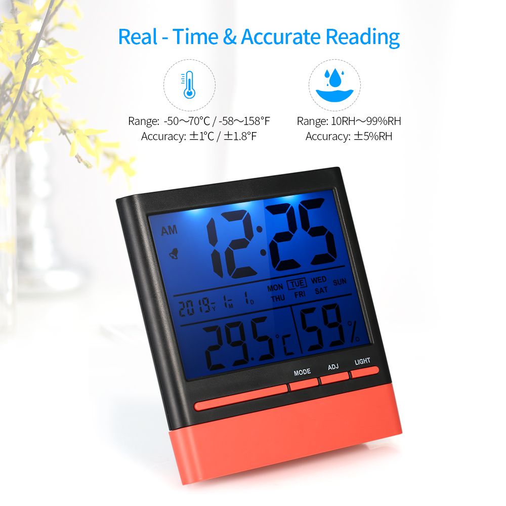Thermomètre numérique Humidité Cuisine Température pièce Lcd Hygromètre HG
