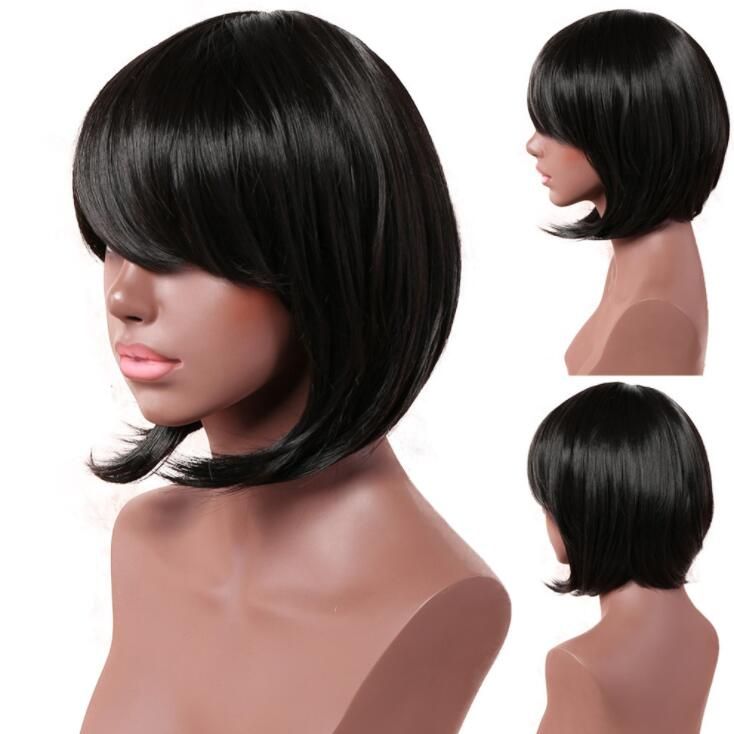 Hot Sale Models Europe And America Ladies Realistic Short Hair Wig
