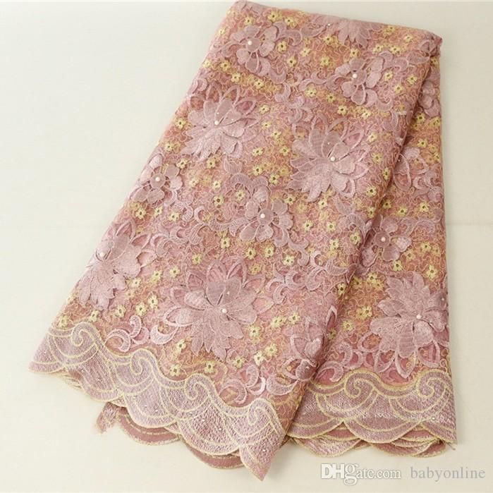 beaded lace material