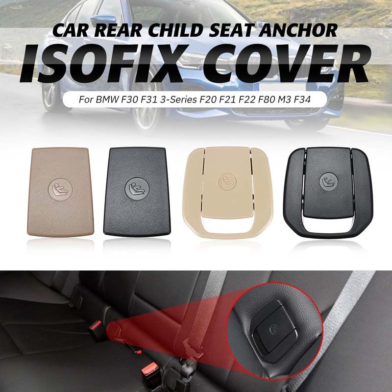 Funda ISOFix para Anclaje de Asiento Infantil para BMW F30 F31 3-Series F20 F21 F22 F80 M3 F34 Negro Coche Trasero