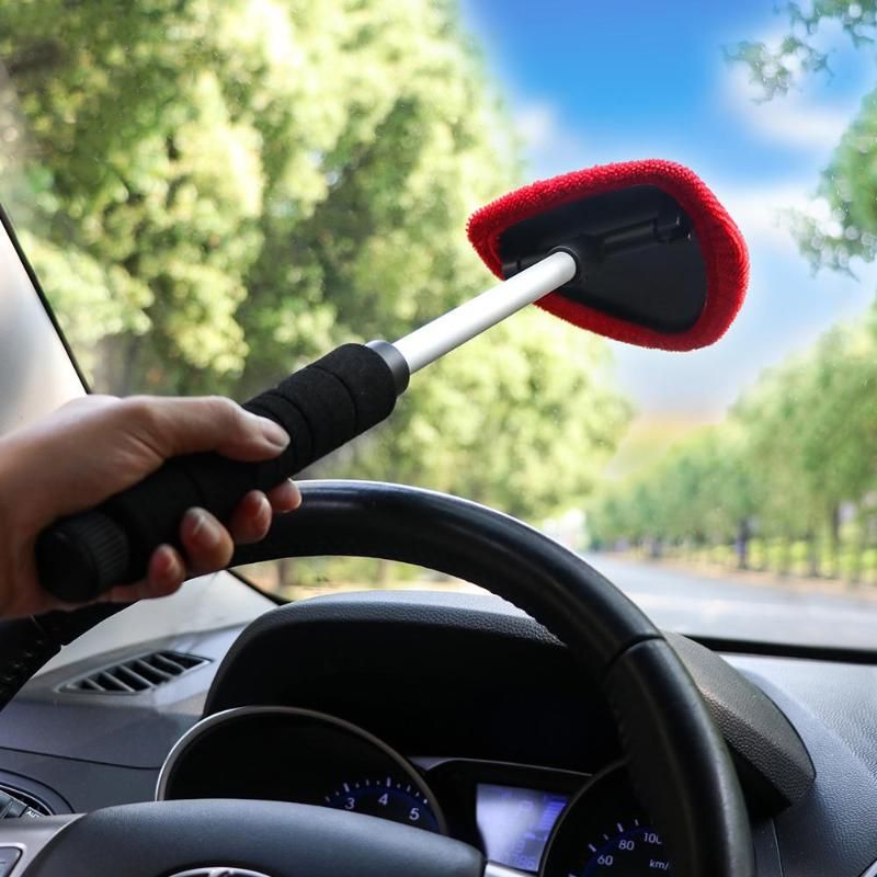 Brand: CleanPro Type: Windshield Cleaner Brush Specs: Dual Layer Microfiber  Towel, Extendable Handle Keywords: Vehicle, Dust Remover, Auto & Home  Window Glass Cleaner Key Points: Easy And Convenient Cleaning, Streak Free  Shine