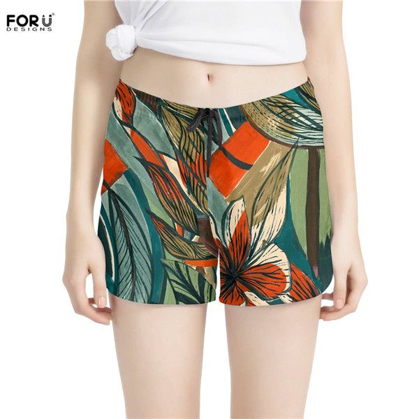 Tropical Flowers Casual Summer Beach Board Shorts Pants Men Teens