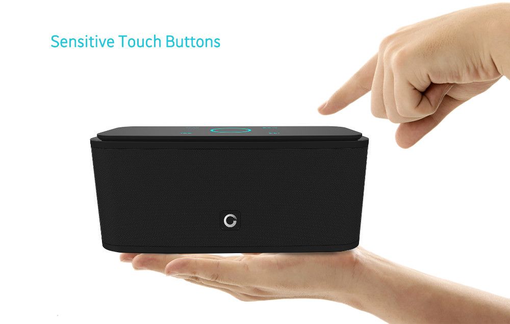 Amazon Com Doss Soundbox Touch Portable Wireless Bluetooth Speakers With 12w Hd Sound And Bass 20h Playtime Handsfree Speakers For Home Outdoor Travel White Electronics