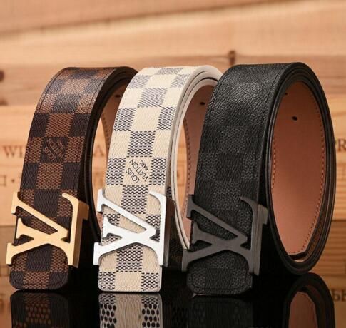 Mens Leather Tan Belt With Metal Buckle Casual Dress Men Women Kids S,M,L,XL