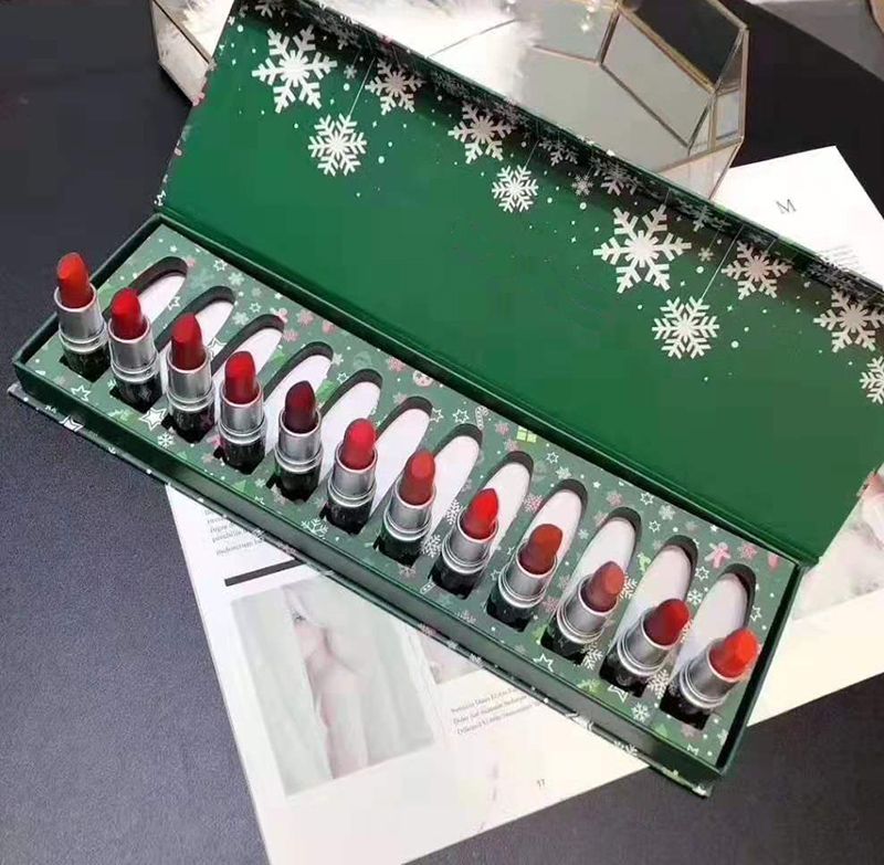 Hot Christmas Gifts Matte Lipstick Set Makeup Lip Gloss DHL From