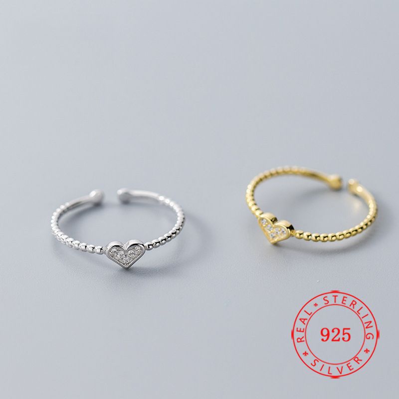 0 06 Karat Pirlantali Serce Parmak Harf Yuzuk Lizay