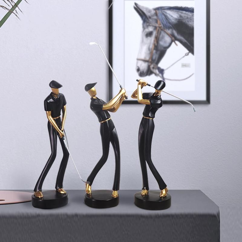 Modern Golf Figure Ornaments Arts And Crafts Miniature Figurines