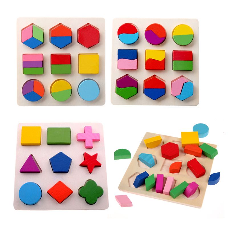 wooden shape puzzle for toddlers