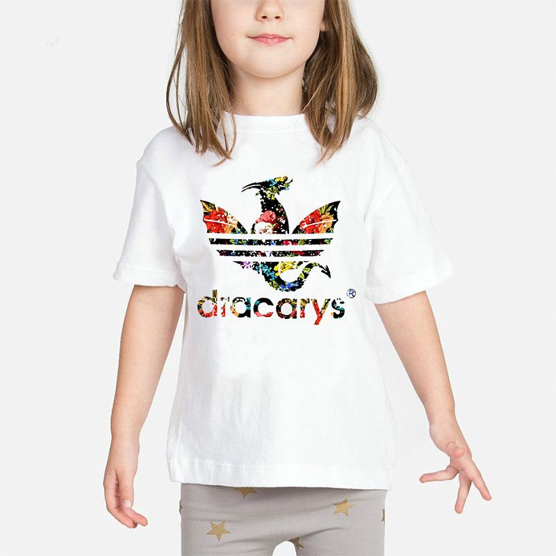 Dracarys camiseta de las muchachas 2019 Juego Ropa Infantil Madre de verano