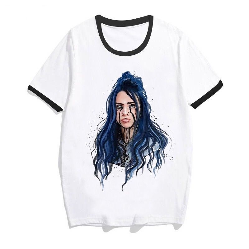 Billie Eilish 3D T-Shirt Women Special Personality Hip Hop Top Tees