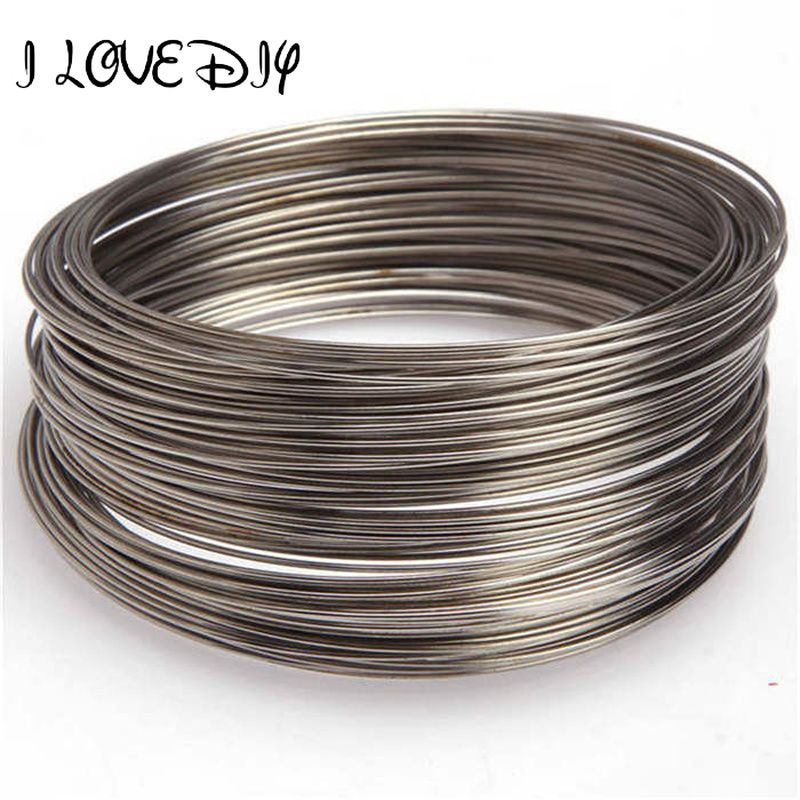 100 Loops Stainless Silver Memory Wire Bracelet//Bangle Bracelet 0.6x55mm