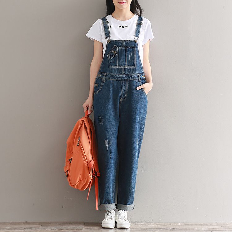 Acquistare YSMARKETBrand Jeans Donna Tuta Di Paglia Salopette Di Jeans  Pantaloni Lunghi Casuali Vaqueros Pantaloni Di Jeans Di Base Pantaloncini A  Gamba Larga Donna Economico | Consegna Veloce E Qualità | DHgate Italy