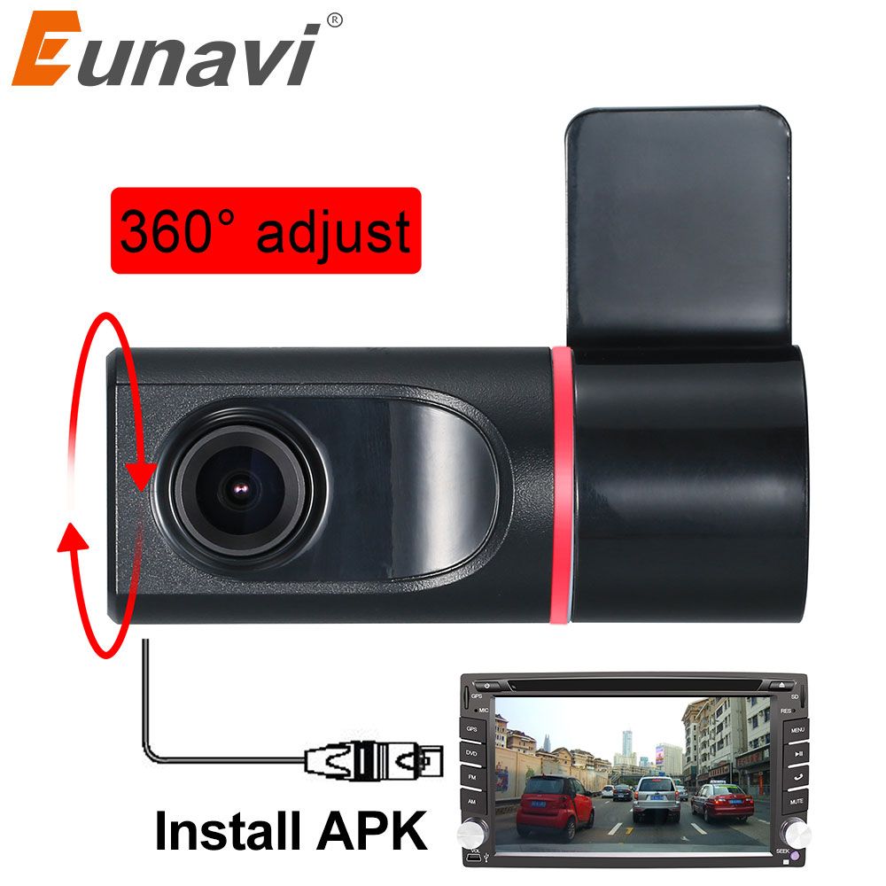 1X 720P HD USB Single Lens Car Front Camera Video Recorder DVR for Android Radio