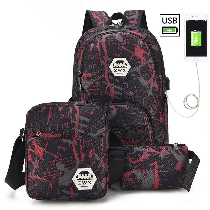 Outdoor Travel Climbing Rock Climbing Backpack Fashion Waterproof Backpack Color : Black Mens and Womens College Student Knapsack Oxford Cloth Material Rucksack