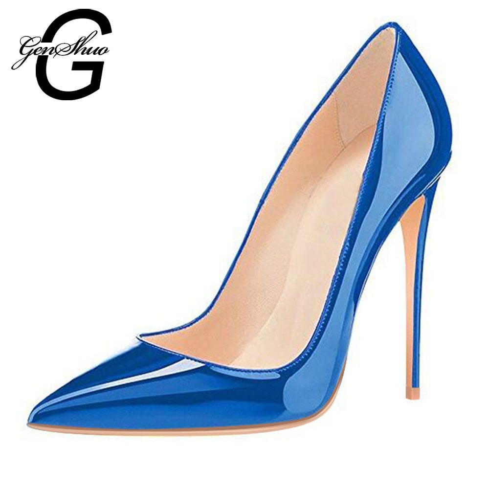 navy high heel shoes