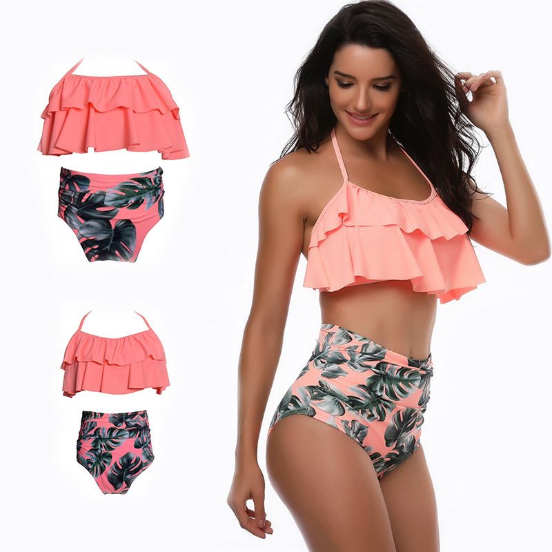 2 piece ruffle swimsuit