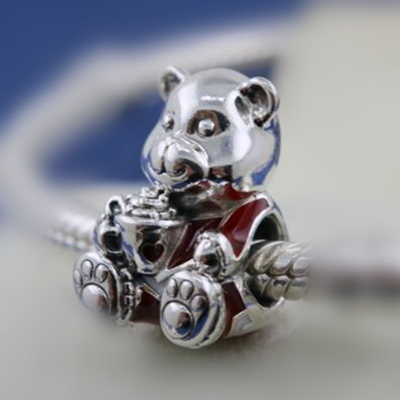 pandora christmas teddy bear charm
