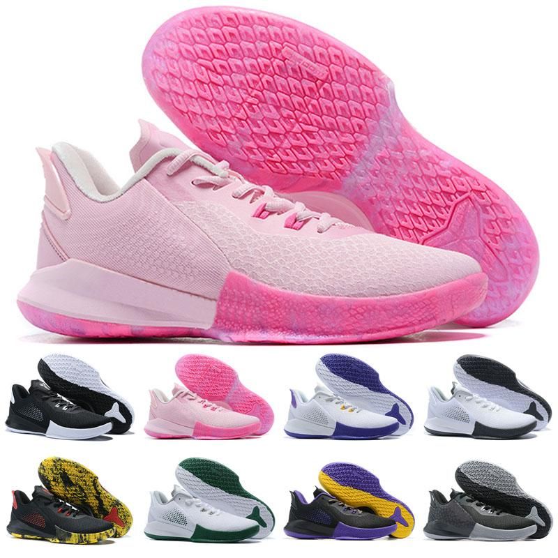 pink and purple basketball shoes