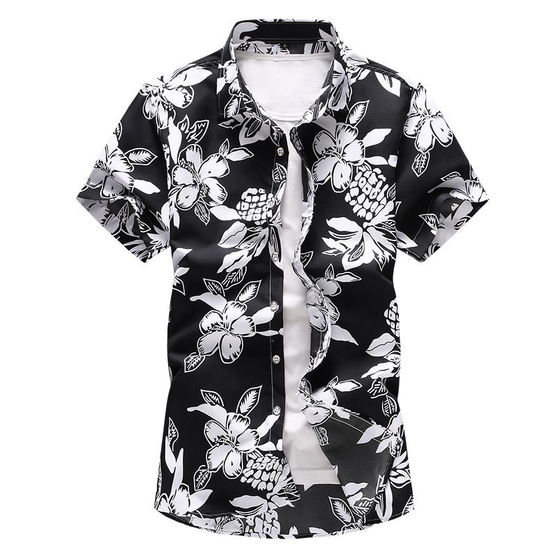 Camisas casuales 2021 estilo de verano para hombre camisa hawaiana moda macho de manga