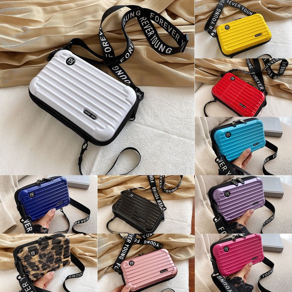 mini suitcase cosmetic bag