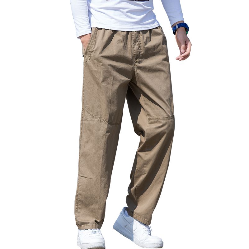 plus size cotton trousers