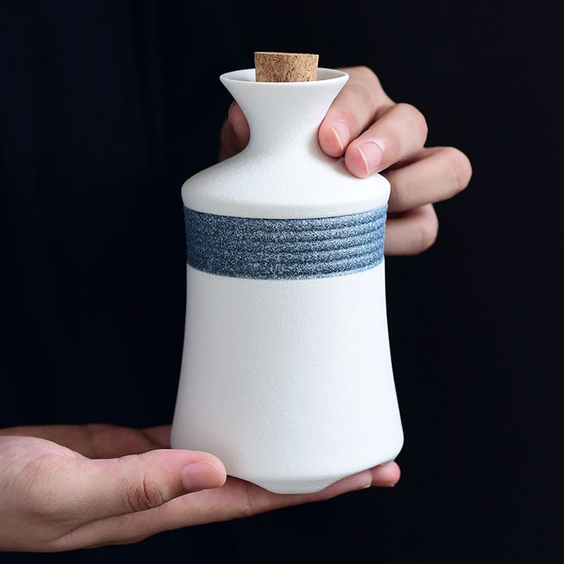 Conjunto De Saquê De Cerâmica Japonesa, Drinkware Criativos