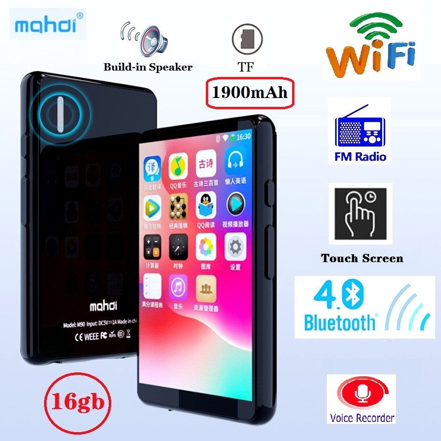 16GB WIFI Bluetooth MP4 Player Speaker MP3 Touch Screen 4.0 Inch Music MP5  Video Player Support TF Card FM/ Recording From Zuny, $204.86 | DHgate.Com