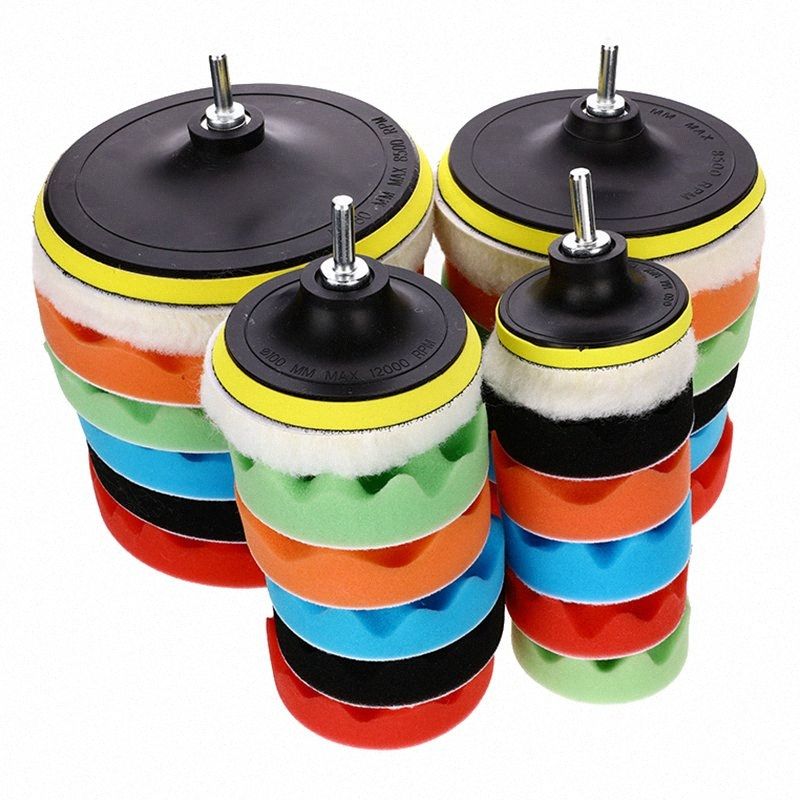 2020 3/ 4/ 6/ 7 Buffing Sponge Polishing Pad Hand Tool Kit For Car