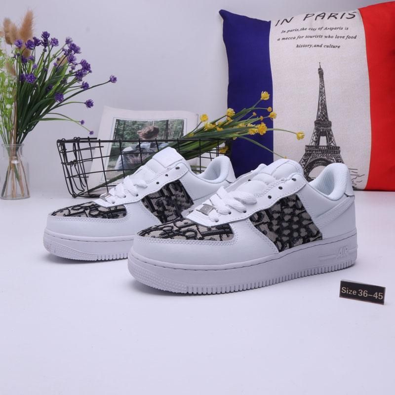 Compra Christian Dior DOr 20 AF1 Zapatos De Moda Casual De Lujo Diseñador  De Tacón Alto De Cuero Mujer Zapatos Corrientes De Los Hombres Y Mujeres De  Alto Zapatos Al Aire Libre