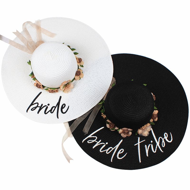 Acquistare 2018 Nuova Sposa Matrimonio Sulla Spiaggia Floppy Fiori Cappelli  Di Sun Luna Di Miele Da Damigella Donore Damigella Donore Sposa Doccia  Partito Cappello Di Paglia Di Estate Y200619 Economico | Consegna