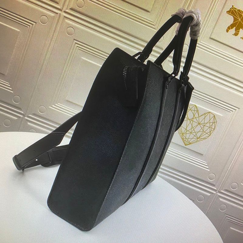 M45265 SAC PLAT HORIZONTAL ZIPPE Briefcase Business Crossbody Handbag  Fashion Men Shoulder Bag Canvas Leather Laptop Bag Man Computer Bags From  Bag3338, $89