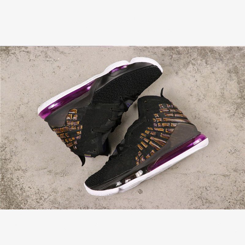 Compra Nike LeBron 17 Lakers 2020 Venta Caliente Zapatos Casuales Para  Hombre LeBron 17 Zapatos De Baloncesto De Los Lakers Calzado De Diseño  Negro Blanco Amarillo Berenjena BQ3177 004 Barato | Entrega