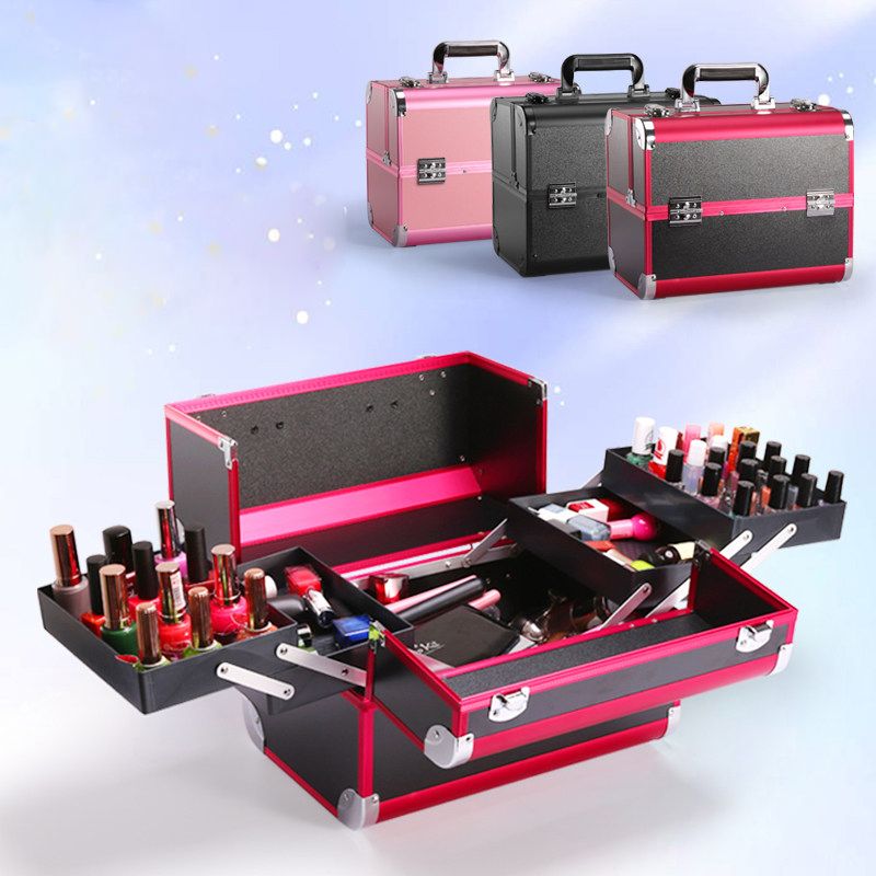 Compra El Cosmético Portable Profesional Bolsa Maletas Para Los Cosméticos  De Gran Capacidad Mujeres Recorrido Maquillaje Bolsas Caja De Manicura  Cosmetología Caso CX200715 Barato | Entrega Rápida Y Calidad | Es.Dhgate