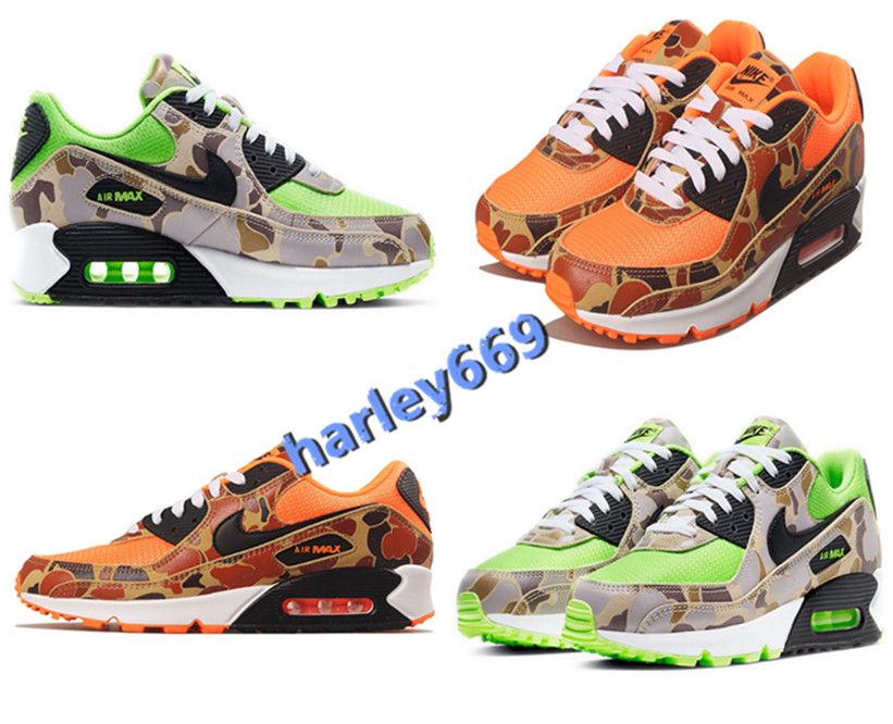 Acheter 2020 Nike Air Max 90 Running Shoes Designer Airmax 90s Atmos 90  Reverse Duck Camo Red Off 1s 90s Home Away Trainers Atmos Animal Pack 3.0  Elephant Bred Print De 22,98