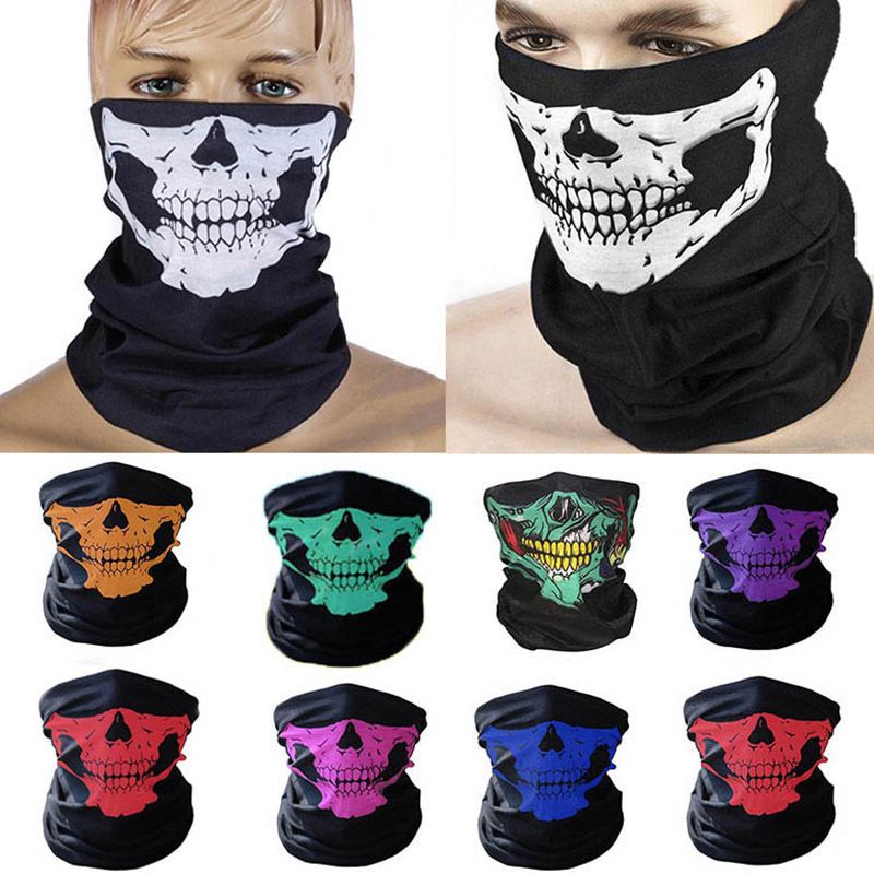 Balaclava Vampire Clown Joker Skull Neck Scarf Half Face Cover Headwear Bandana