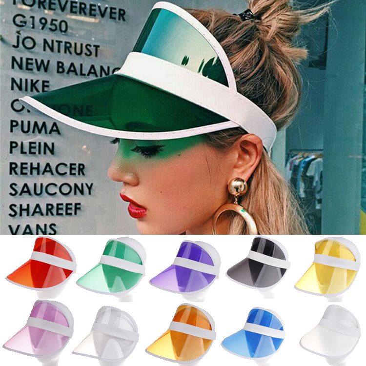 neon sun visor hat