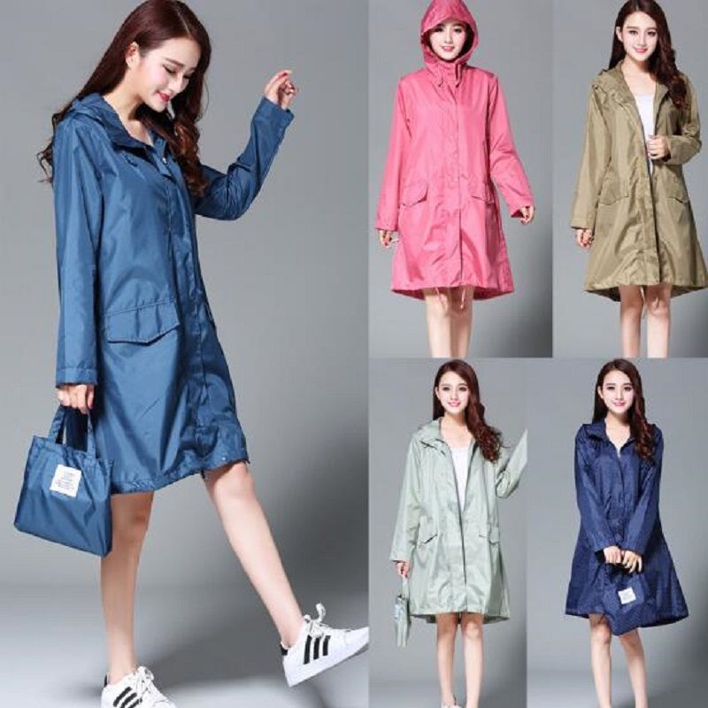 shopping raincoat