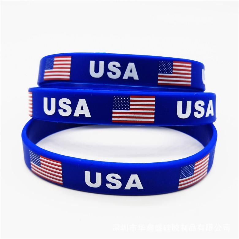 Compra FY6082 Pulsera De Silicona Del Envío De DHL Trump Pence EE.UU.  Bandera De Pulsera De Mujeres De Los Hombres Unisex Pulseras De Goma  Pulsera De Los Brazaletes Barato | Entrega Rápida Y Calidad | Es.Dhgate