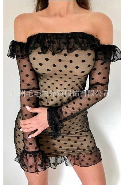 tight polka dot dress