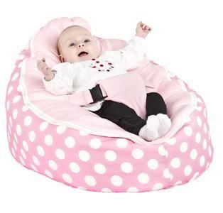baby pink bean bag