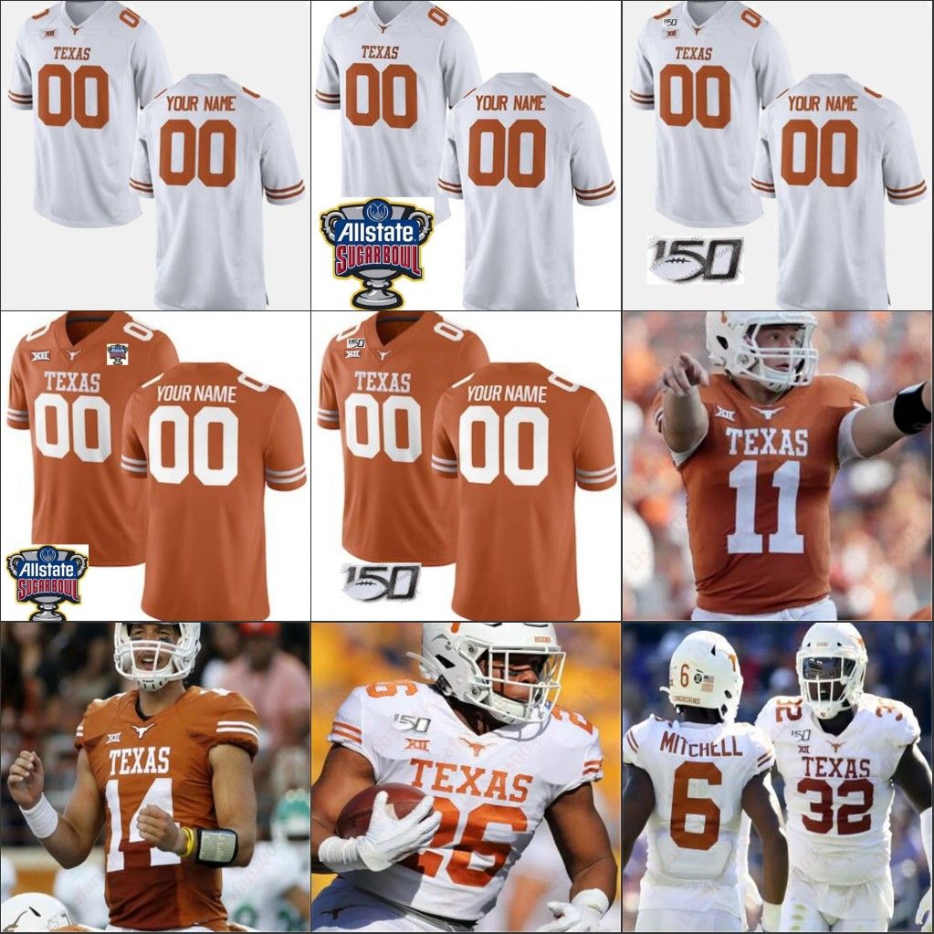 custom texas longhorns jersey