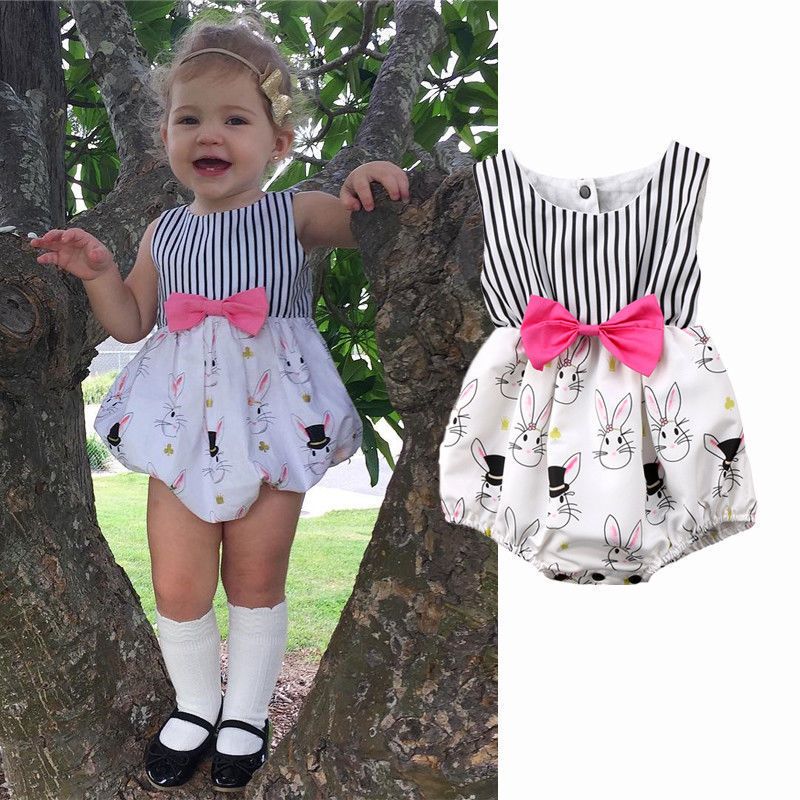 bunny romper baby girl