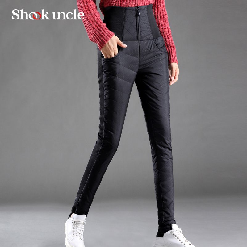 skinny high waisted work trousers
