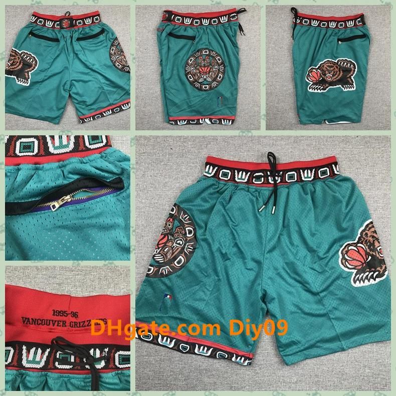 Acquistare Uomini Vancouver Grizzlies basket Shorts Retro Proprio Don  Cucita Ja Morant Pocket Throwback Pantaloni Felpa Verde nba S XXL Economico  | Consegna Veloce E Qualità | It.Dhgate