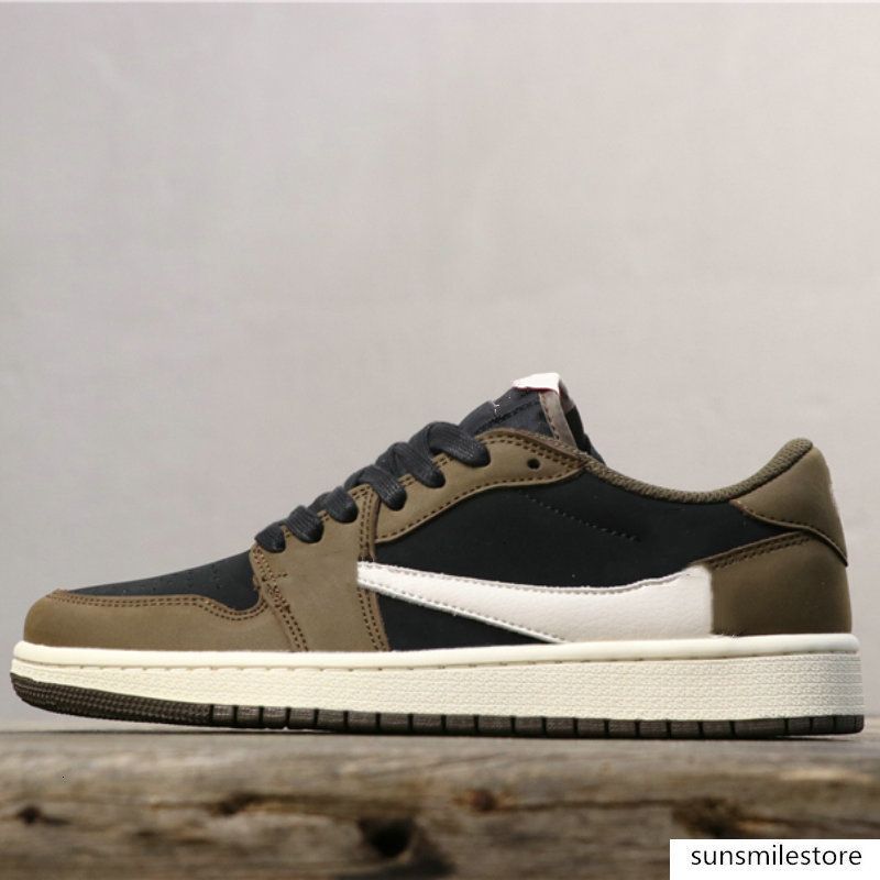 Compre Travis Scott X 1 Zapatos Bajos De Baloncesto Limited 1s Hombres Deportes Zapatillas De Deporte 39 45 A 18 06 Del Shoesygfashion Dhgate Com