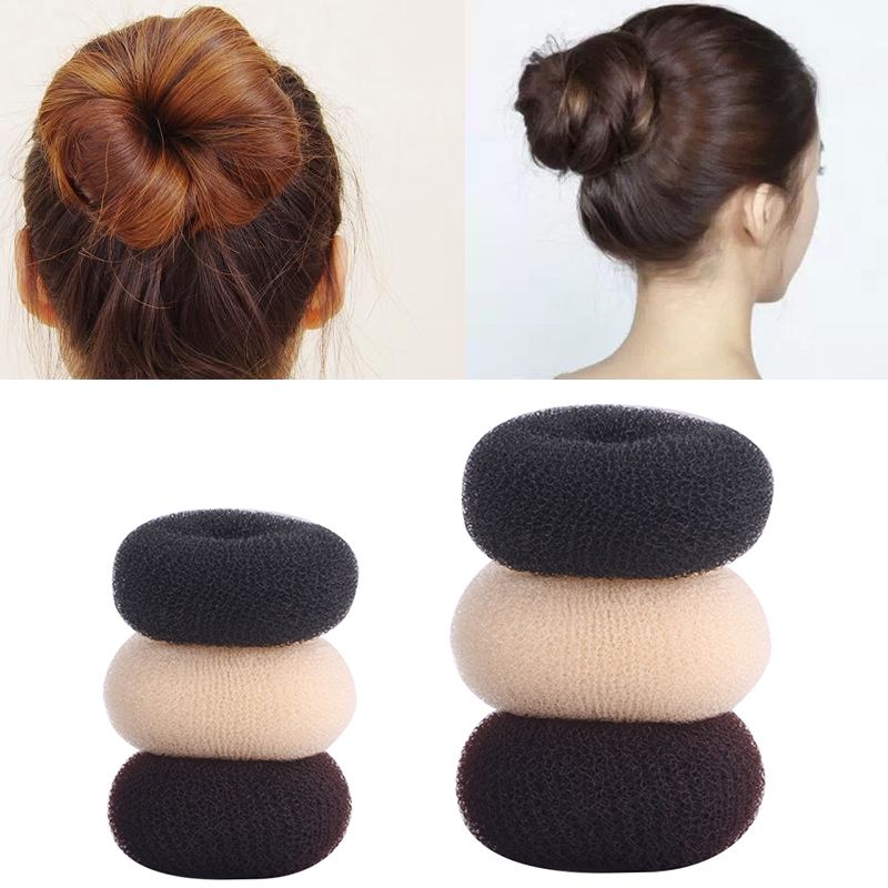Donut Hair Styling Tools Messy Bun Maker Women Hair Clip Braid Elastic