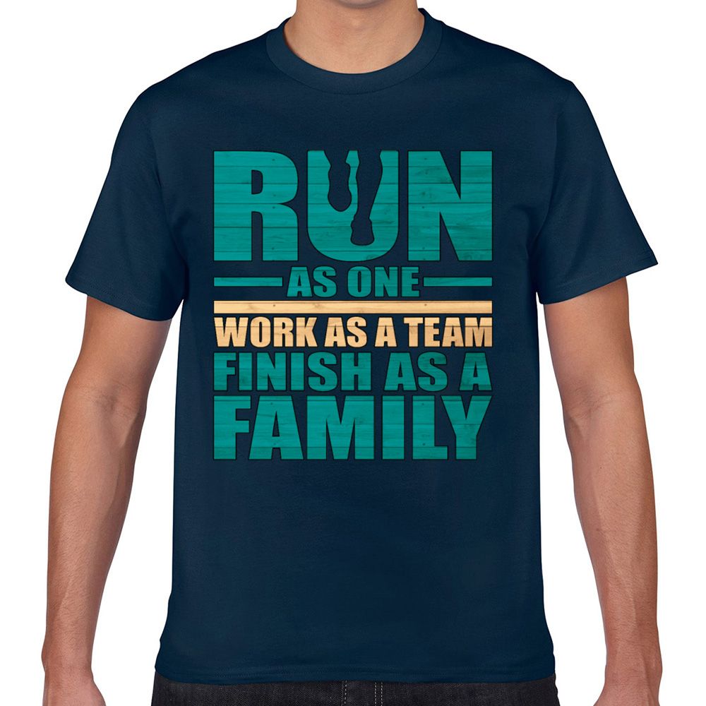 Tops T Shirt Men Cross Country Runner Run As One Work As A Team Vogue