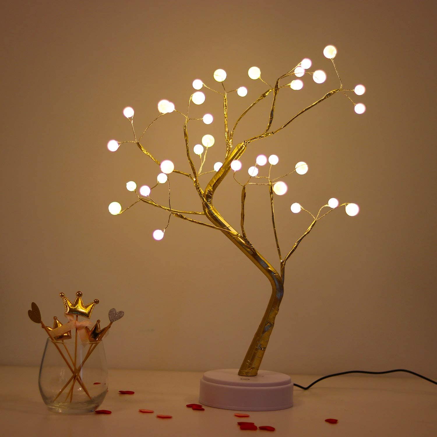 20 Tabletop Bonsai Tree Light With 36 Pearls LED, Electronic Gadgets