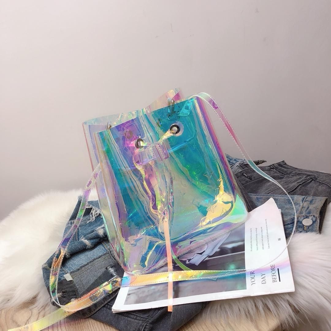 transparent duffle bag